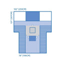 Medline Cesarean Section Surgical Drape with Pouch and Fenestration