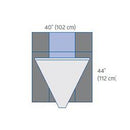 Medline Underbuttocks Surgical Drape with Pouch and Backing