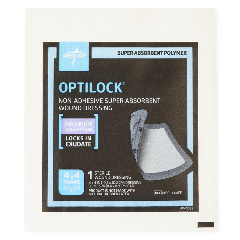 Medline OptiLock Nonadhesive Super Absorbent Wound Dressings
