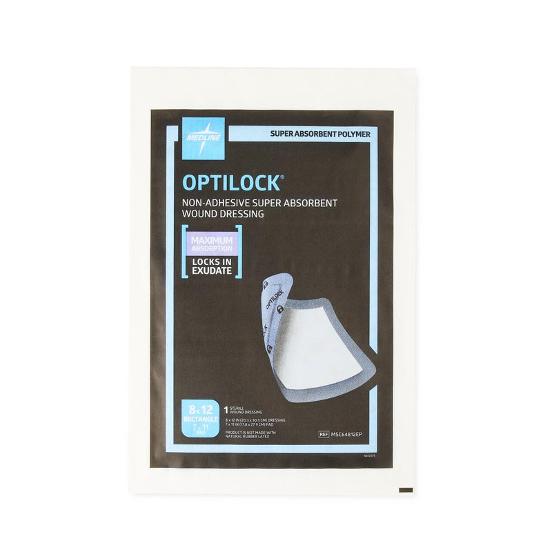 Medline OptiLock Nonadhesive Super Absorbent Wound Dressings