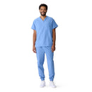 Medline Style 810 PerforMAX Unisex Scrub Tops - Caribbean Blue