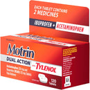 Medline Motrin Dual Action with Tylenol Pain Reliever Tablets