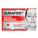 Medline Sudafed PE Sinus Tablets
