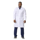 Medline Propel Unisex 4-Pocket Full-Length Lab Coat with Knit Cuffs