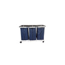 Mor-Medical Deluxe New Era small triple hamper with zipper opening bag and foot pedal