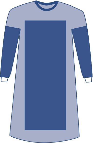 Medline Sterile Poly-Reinforced Extra-Long Eclipse Gowns