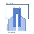 Medline CV Split Surgical Drape with Clear Anesthesia Screen