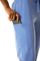 Medline First AVE Women's 7-Pocket Jogger Scrub Pants (Style 2544) - Charcoal