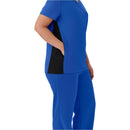 Medline Staten AVE Women's Yoga-Style Scrub Tops with Zipper Pockets (Style 4865)