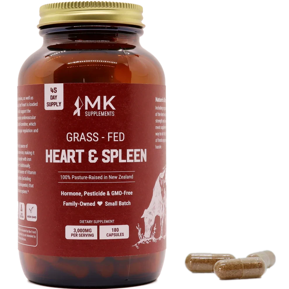 Therasage MK Supplements Grass-Fed Beef Heart & Spleen