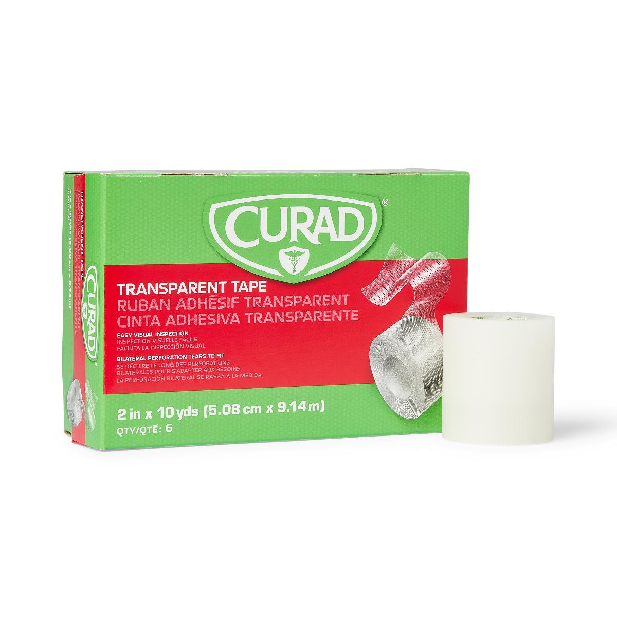 Medline CURAD Transparent Adhesive Plastic Tape