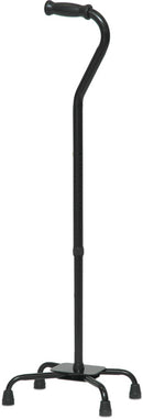 Compass Health ProBasics Bariatric Quad Cane, Large Base (Black), 2/ca