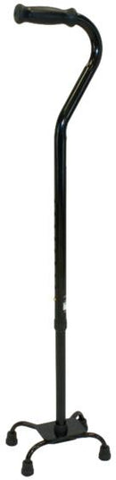 Compass Health ProBasics Bariatric Quad Cane, Small Base (Black),