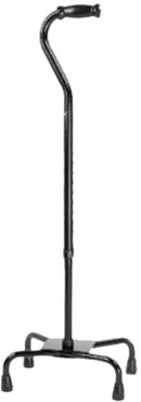 Compass Health ProBasics Quad Cane, Large Base (Black),