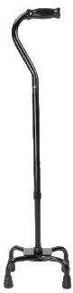 Compass Health ProBasics Quad Cane, Small Base (Black)