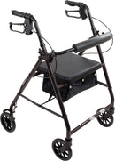 Compass Health ProBasics Aluminum Rollator with 6-inch Wheels, Black,