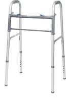Compass Health ProBasics Economy Two-Button Folding Steel Walker, (Adult)
