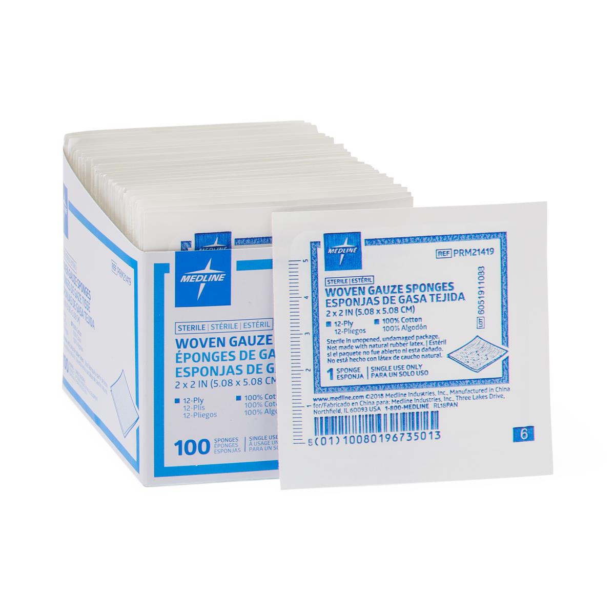 Medline Sterile Woven Gauze Sponges