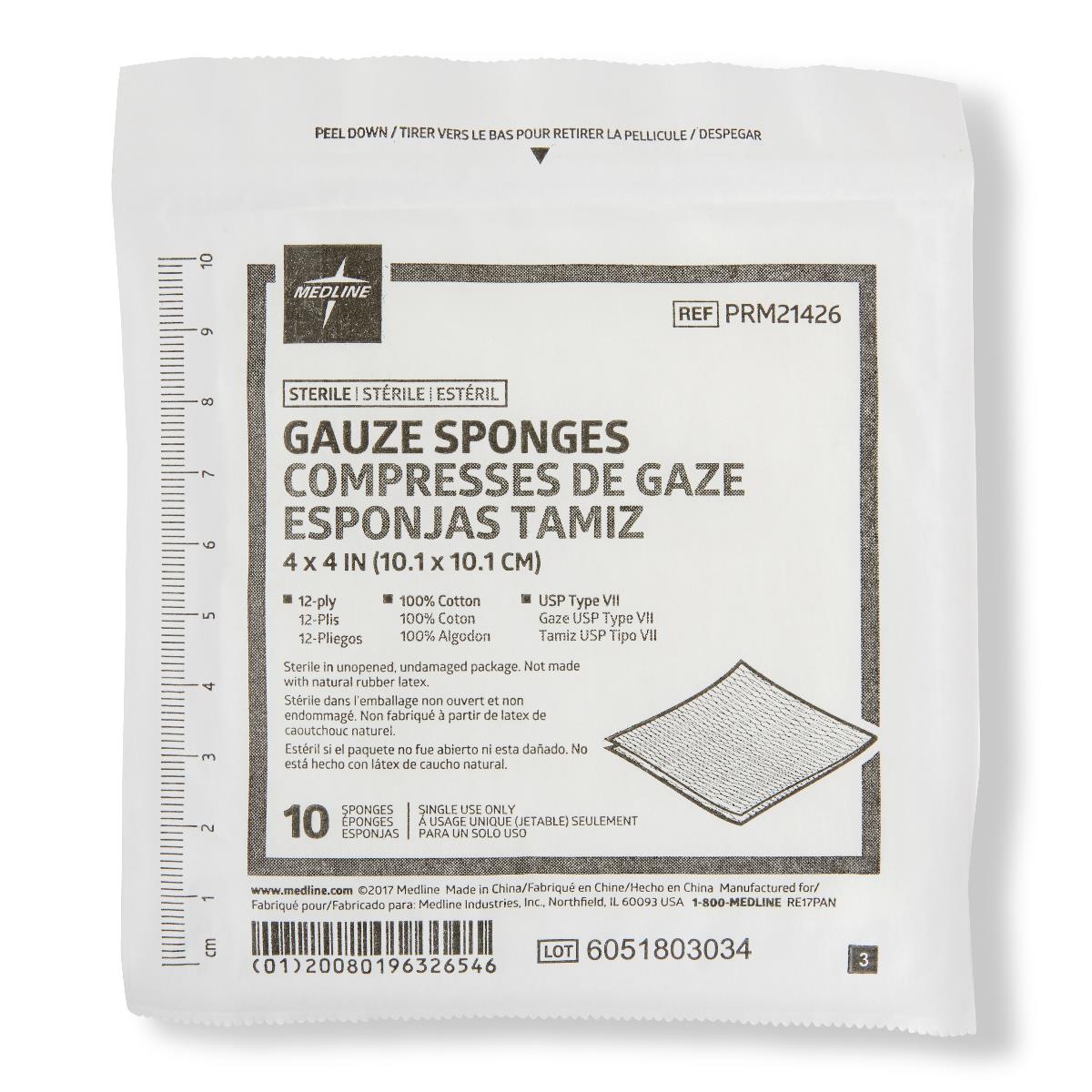 Medline Sterile Woven Gauze Sponges