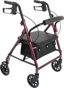Compass Health ProBasics Junior Rollator with 6-inch Wheels, Burgundy,