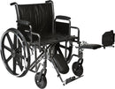 Compass Health ProBasics Heavy Duty K0007 Wheelchair, 24" x 18" Seat with Legrests,