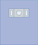 Medline Eye Surgical Drape with Incise and Pouch