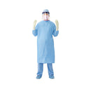 Medline Sterile Fabric-Reinforced Sirus Surgical Gowns with Raglan Sleeve