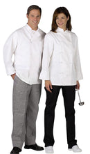 Medline Unisex Long Sleeve Chef Coats with 1 Pocket and Button Closure