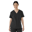 Medline Lexington AVE Women's 3-Pocket Scrub Tops (Style 4802) - Black