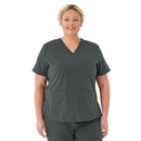 Medline Lexington AVE Women's 3-Pocket Scrub Tops (Style 4802) - Black