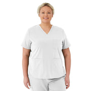 Medline Lexington AVE Women's 3-Pocket Scrub Tops (Style 4802) - White