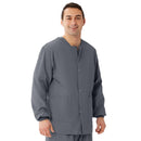 Medline AngelStat Style 849 Unisex Scrub Jackets - Charcoal