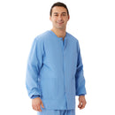 Medline AngelStat Style 849 Unisex Scrub Jackets - Ceil Blue