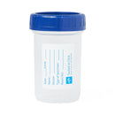 Medline Click-N-Close Pneumatic Tube Specimen Containers with Blue Lid