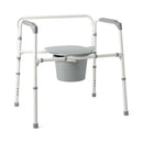 Medline Bariatric Steel Folding Elongated Commodes