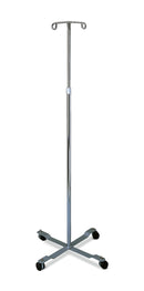 Medline Chrome Four Leg IV Poles
