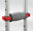 Medline Quick-Fit Aluminum Crutches with Red Dot Hand Grip