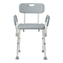 Medline Shower Chair with Back and Padded Armrests