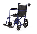 Medline Basic Aluminum Transport Chair with 12" Wheels