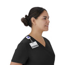 Medline Staten AVE Women's Yoga-Style Scrub Tops with Zipper Pockets (Style 4865)