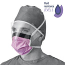 Medline ASTM Level 3 Surgical Face Masks with Eye Shield