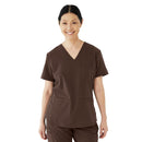 Medline Lexington AVE Women's 3-Pocket Scrub Tops (Style 4802) - Navy Blue