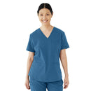 Medline Lexington AVE Women's 3-Pocket Scrub Tops (Style 4802) - Wine
