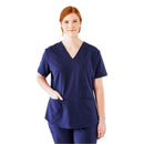 Medline Lexington AVE Women's 3-Pocket Scrub Tops (Style 4802) - Ceil Blue