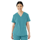 Medline Lexington AVE Women's 3-Pocket Scrub Tops (Style 4802) - Navy Blue