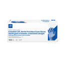 Medline Sterile Extended Cuff Nitrile Exam Glove Singles