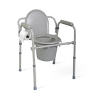 Medline 3-in-1 Steel Commodes with Standard Seating