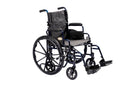 Compass Health ProBasics K4 Transformer Wheelchair with 20" x 16" Seat, Flip-Back Desk Arms and Swing-Away Footrests
