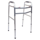 Compass Health ProBasics Bariatric Two-Button Release Folding Walker, Aluminum, No Wheels,
