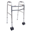 Compass Health ProBasics Bariatric 2-Button Walker with 5-inch Wheels
